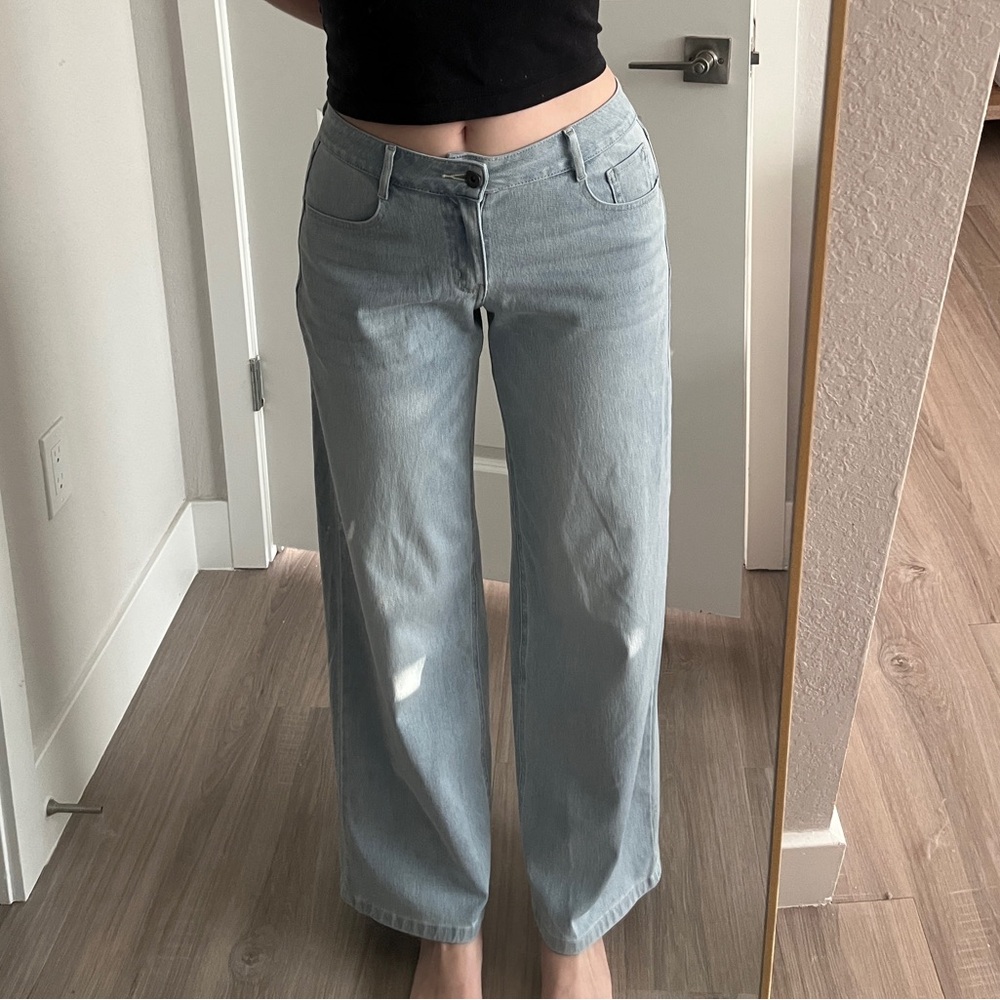 HALARA Light Blue Straight-Leg Women’s Jeans